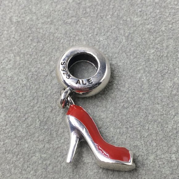 Pandora Red Stiletto Dangle Charm - Picture 1 of 3
